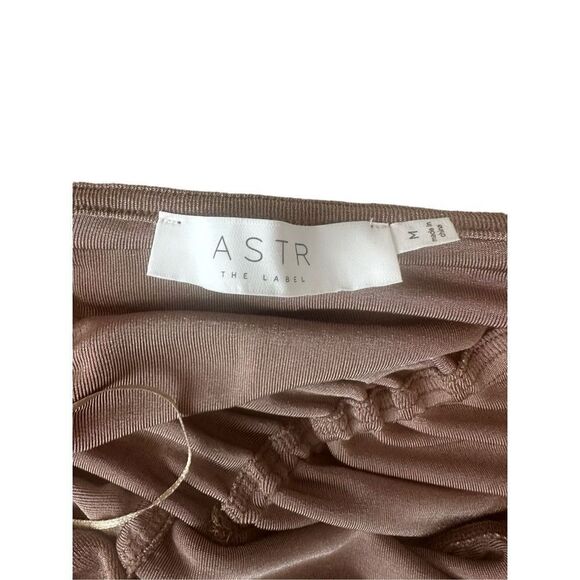 ASTR Brown Metallic Bodysuit NWHT Size Medium - Picture 7 of 8